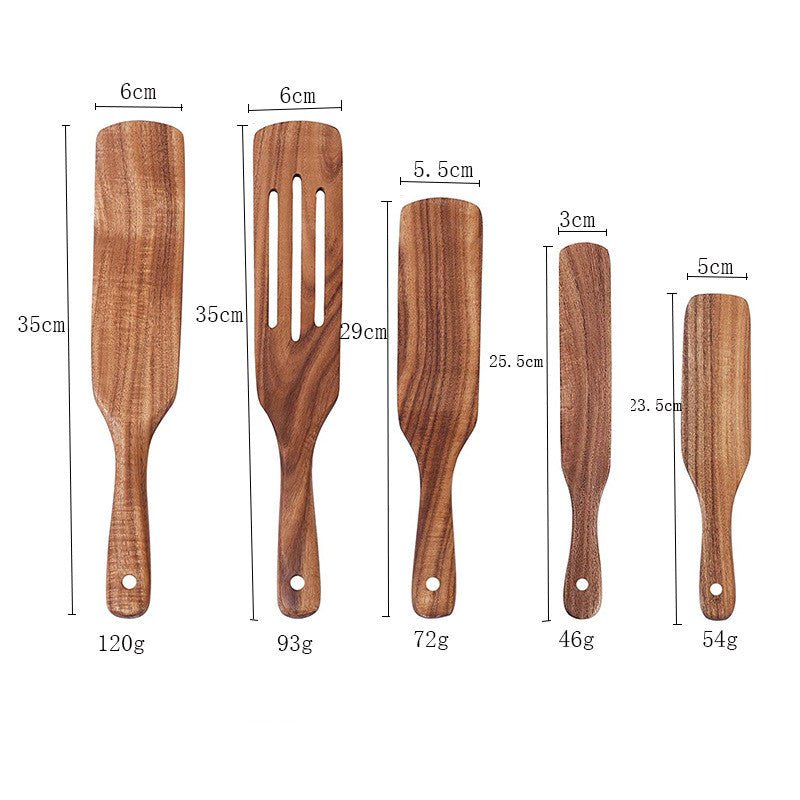 Five-Piece Wooden Cooking Utensil Set – alternate view 2