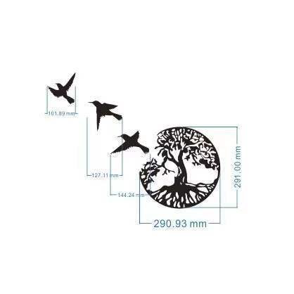 Decorative Iron Wall Sculpture – alternate view 2